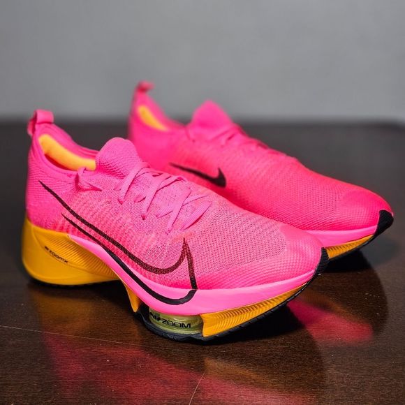 Nike Air Zoom Tempo Next% Flyknit Running Shoes Men's 8 Hyper Pink CI9923-600 - Picture 9 of 16